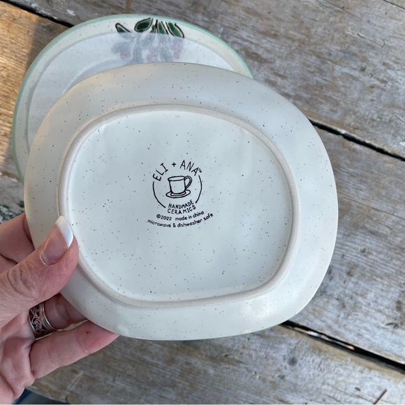 Eli + Ani holiday hummingbird appetizer plates handmade - Picture 5 of 9